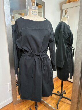 uniqlo u jersey belted long sleeve dress | Dresses | Uniqlo lady love